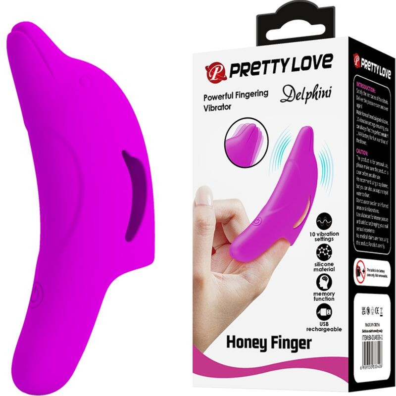 Pretty Love - Puissant Stimulateur De Doigts Violet Delphini